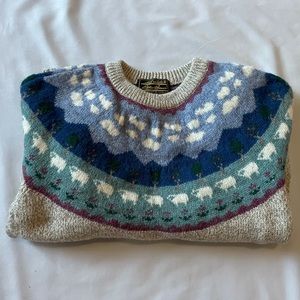 Vintage Eddie Bauer Wool Fair Isle Sweater